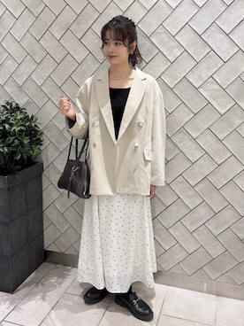 earth music&ecology officialさん（レディース・161cm）の冬コーディネート