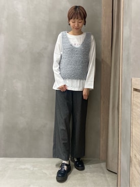 earth music&ecology officialさん（レディース・172cm）の秋コーディネート