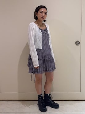 「earth music&ecology（アースミュージックアンドエコロジー）のアイテム（ワンピース）」を使った、earth music&ecology officialさん（レディース・156cm）の秋コーディネート