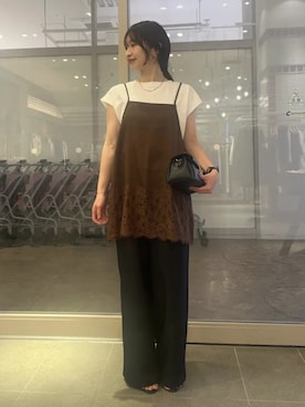 earth music&ecology officialさん（レディース・155cm）の夏コーディネート