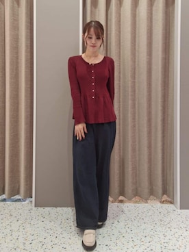 earth music&ecology officialさん（レディース・163cm）の秋コーディネート