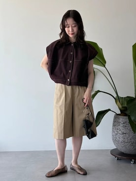 earth music&ecology officialさん（レディース・158cm）の夏コーディネート