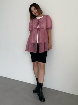 earth music&ecology officialさん（レディース・170cm）の夏コーディネート