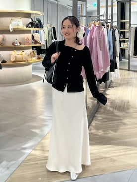 「earth music&ecology（アースミュージックアンドエコロジー）のアイテム（スカート）」を使った、earth music&ecology officialさん（レディース・153cm）の春コーディネート