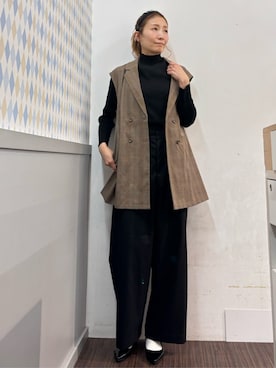 「ORiental TRaffic（オリエンタルトラフィック）のアイテム（パンプス）」を使った、earth music&ecology officialさん（レディース・168cm）の秋コーディネート