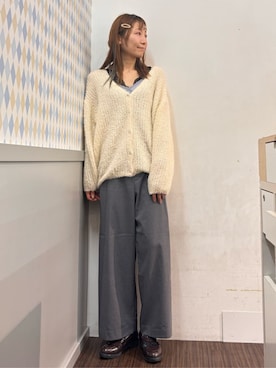 「earth music&ecology（アースミュージックアンドエコロジー）のアイテム（ニット/セーター）」を使った、earth music&ecology officialさん（レディース・168cm）の秋コーディネート