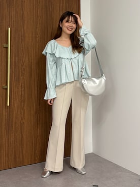 earth music&ecology officialさん（レディース・159cm）の冬コーディネート