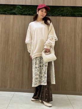 earth music&ecology officialさん（レディース・157cm）の秋コーディネート