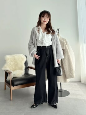 「ORiental TRaffic（オリエンタルトラフィック）のアイテム（パンプス）」を使った、earth music&ecology officialさん（レディース・160cm）の秋コーディネート