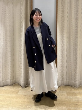 earth music&ecology officialさん（レディース・158cm）の冬コーディネート