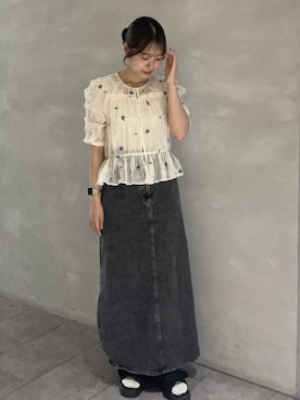 earth music&ecology officialさん(レディース・157cm)の夏コーディネート