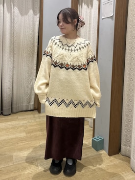 「アイテム（ワンピース/ドレス）」を使った、earth music&ecology officialさん（レディース・144cm）の冬コーディネート