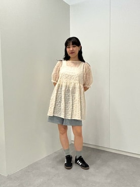 earth music&ecology officialさん（レディース・155cm）の夏コーディネート