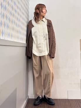 earth music&ecology officialさん（レディース・168cm）の秋コーディネート