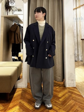 earth music&ecology officialさん(レディース・150cm)の冬コーディネート