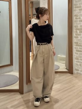 earth music&ecology officialさん(レディース・152cm)の夏コーディネート