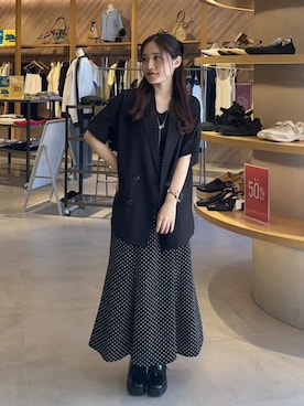 earth music&ecology officialさん（レディース・152cm）の夏コーディネート