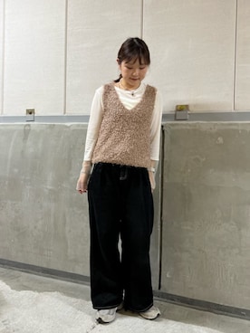 「earth music&ecology（アースミュージックアンドエコロジー）のアイテム」を使った、earth music&ecology officialさん（レディース・163cm）の秋コーディネート