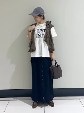 earth music&ecology officialさん(レディース・153cm)の夏コーディネート