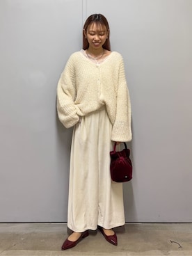 「ORiental TRaffic（オリエンタルトラフィック）のアイテム（パンプス）」を使った、earth music&ecology officialさん（レディース・156cm）の秋コーディネート