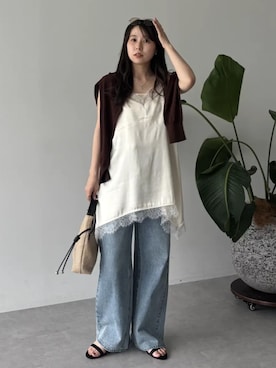 earth music&ecology officialさん（レディース・152cm）の春コーディネート