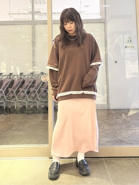 earth music&ecology officialさん（レディース・154cm）の秋コーディネート