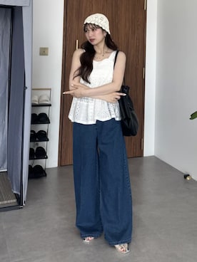 earth music&ecology officialさん(レディース・160cm)の夏コーディネート