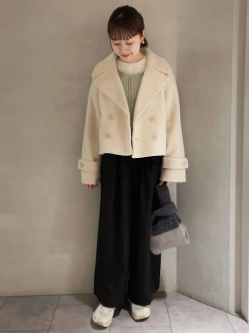 WEB限定】シャギーショートコート（ブルゾン）｜earth music&ecology