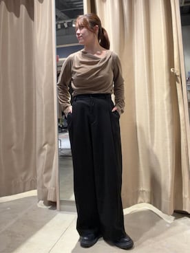 earth music&ecology officialさん（レディース・155cm）の秋コーディネート