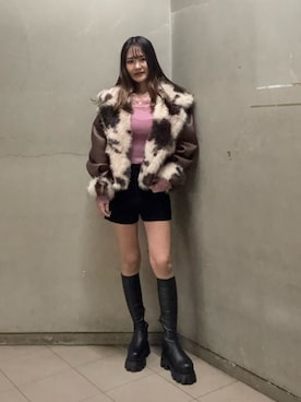 齊藤愛奈さん（レディース・162cm）の秋コーディネート