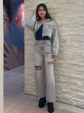 齊藤愛奈さん（レディース・162cm）の冬コーディネート