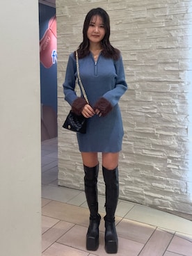 齊藤愛奈さん（レディース・162cm）の冬コーディネート