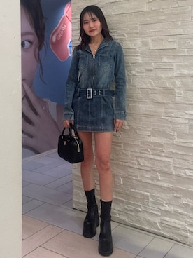 齊藤愛奈さん（レディース・162cm）の冬コーディネート