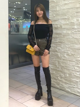 齊藤愛奈さん（レディース・162cm）の秋コーディネート