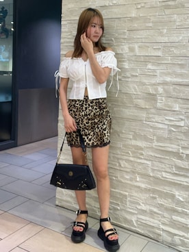 「綺麗めコーデ」｜「アイテム（シューズ）」を使った、齊藤愛奈さん（レディース・162cm）の夏コーディネート