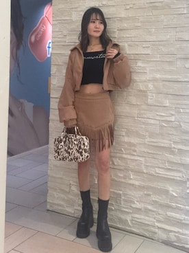 齊藤愛奈さん（レディース・162cm）の冬コーディネート