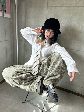 「KANGOL（カンゴール）のアイテム」を使った、riruchiyan39さん（レディース・161cm）の秋コーディネート