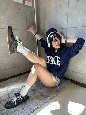 「アイテム（ポロシャツ）」を使った、riruchiyan39さん（レディース・161cm）の夏コーディネート