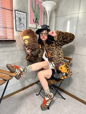 「アイテム（レッグウェア）」を使った、riruchiyan39さん（レディース・161cm）の冬コーディネート