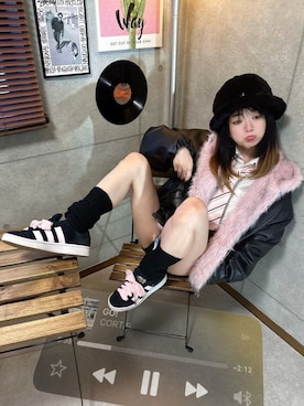 「KANGOL（カンゴール）のアイテム」を使った、riruchiyan39さん（レディース・161cm）の秋コーディネート