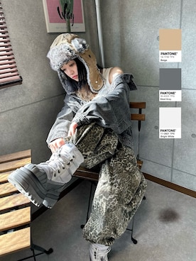 「アイテム（デニムジャケット）」を使った、riruchiyan39さん（レディース・161cm）の秋コーディネート