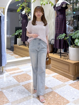 「La boutique BonBon（ラブティックボンボン）のアイテム」を使った、ayakaさん（レディース・157cm）の夏コーディネート