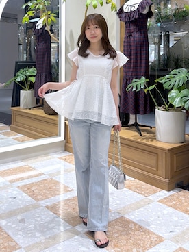 「La boutique BonBon（ラブティックボンボン）のアイテム」を使った、ayakaさん（レディース・157cm）の夏コーディネート