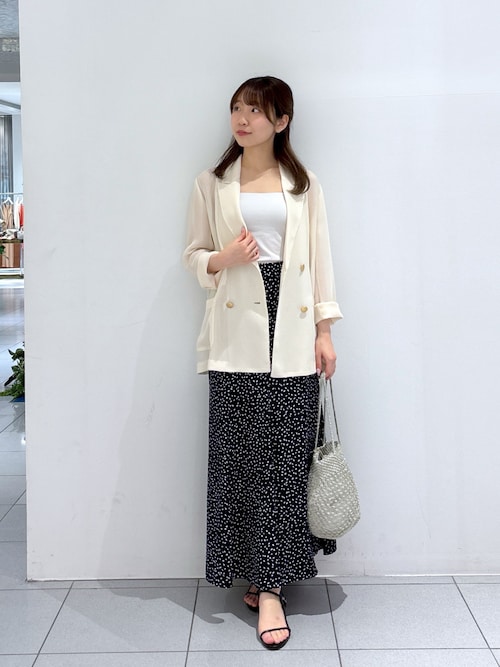 新品　La boutique BonBon メッシュメタルボタンライトジャケット La boutique BonBon｜【新色オフホワイト・ライトグレー登場