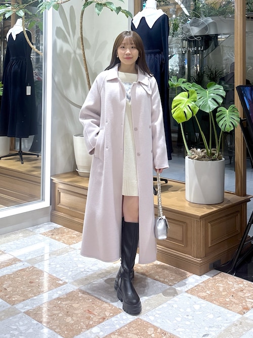 セール】【春まで使える！】ダブルフェイス2WAYロングコート（ステン