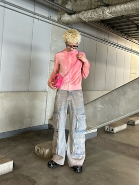 「DIESEL（ディーゼル）のアイテム（スウェット）」を使った、syunsanさん（メンズ・177cm）の冬コーディネート