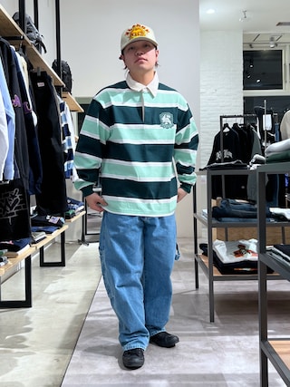 XLARGE SWORD EMBLEM RUGBY SHIRT 即完アイテム XLARGE SWORD EMBLEM RUGBY SHIRT 即完アイテム EMBROIDERED S/S
