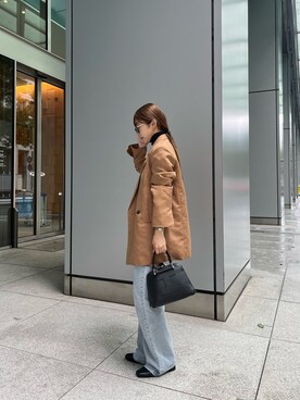 「秋先取りコーデ」｜「アイテム（トートバッグ）」を使った、yamatoさん（レディース・157cm）の秋コーディネート