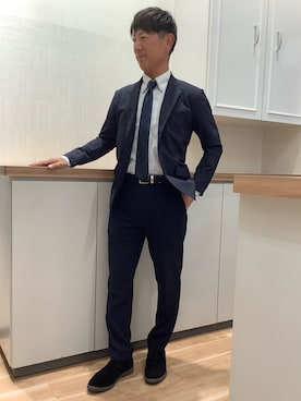 「アイテム（スーツジャケット）」を使った、BRICK HOUSE by Tokyo Shirts 高崎イオンモール店さん（メンズ・170cm）の秋コーディネート