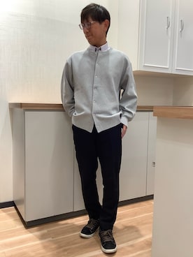 「アイテム（ビジネスシャツ）」を使った、BRICK HOUSE by Tokyo Shirts 高崎イオンモール店さん（メンズ・170cm）の冬コーディネート